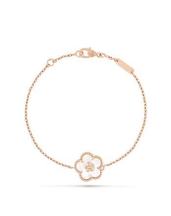 Van Cleef & Arpels Women's Lucky Spring Bracelet, Plum Blossom Red