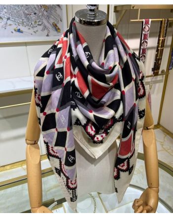 Chanel Women's Diamond Print Scarf