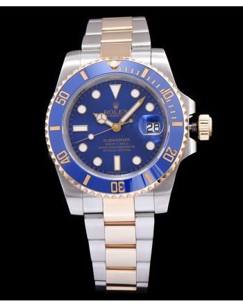 Rolex Submariner Automatic Watch with Dimond Blue