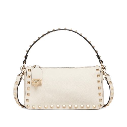 Valentino Small Rockstud Grainy Calfskin Crossbody Bag 